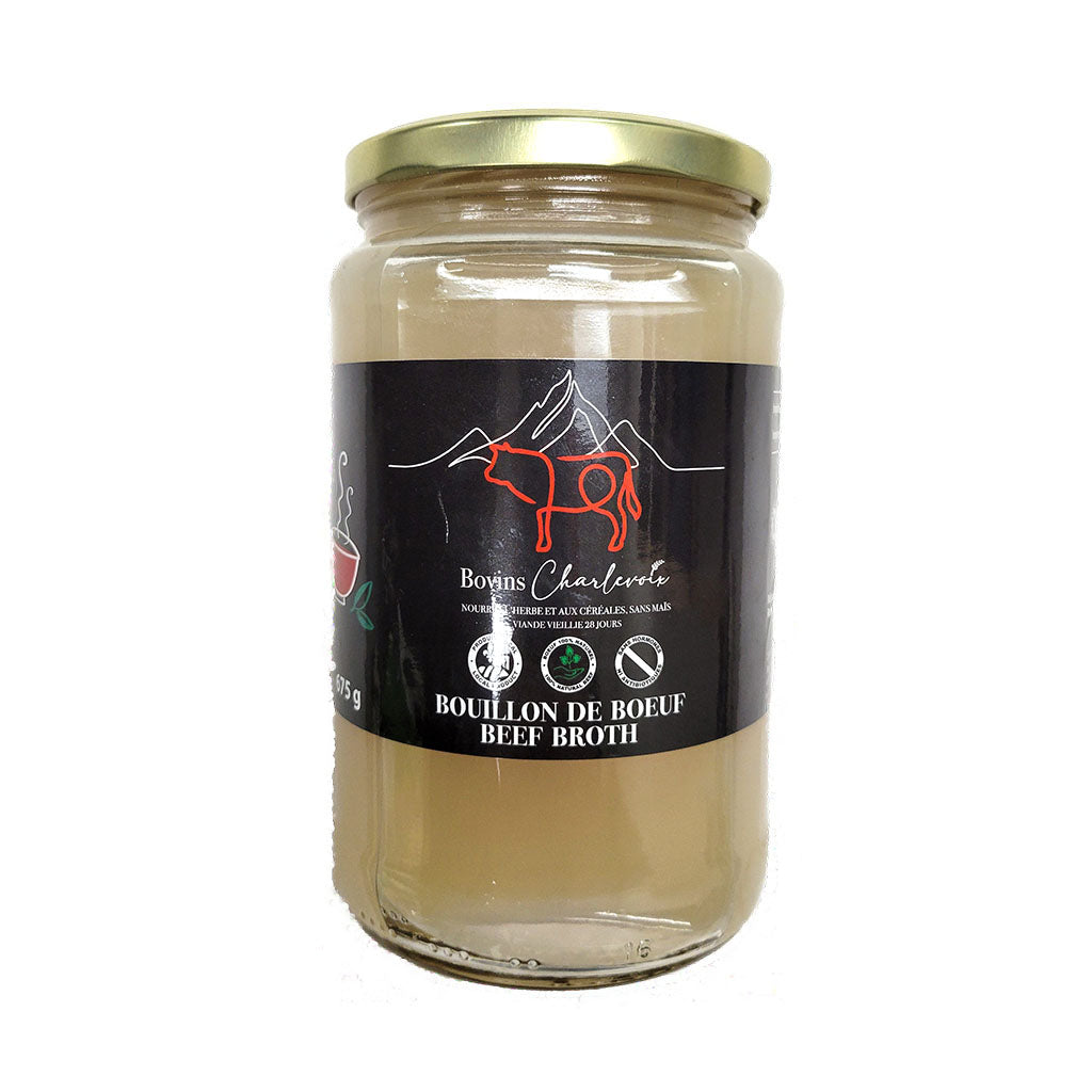 bouillon de boeuf Bovins Charlevoix - La Boite à Grains
