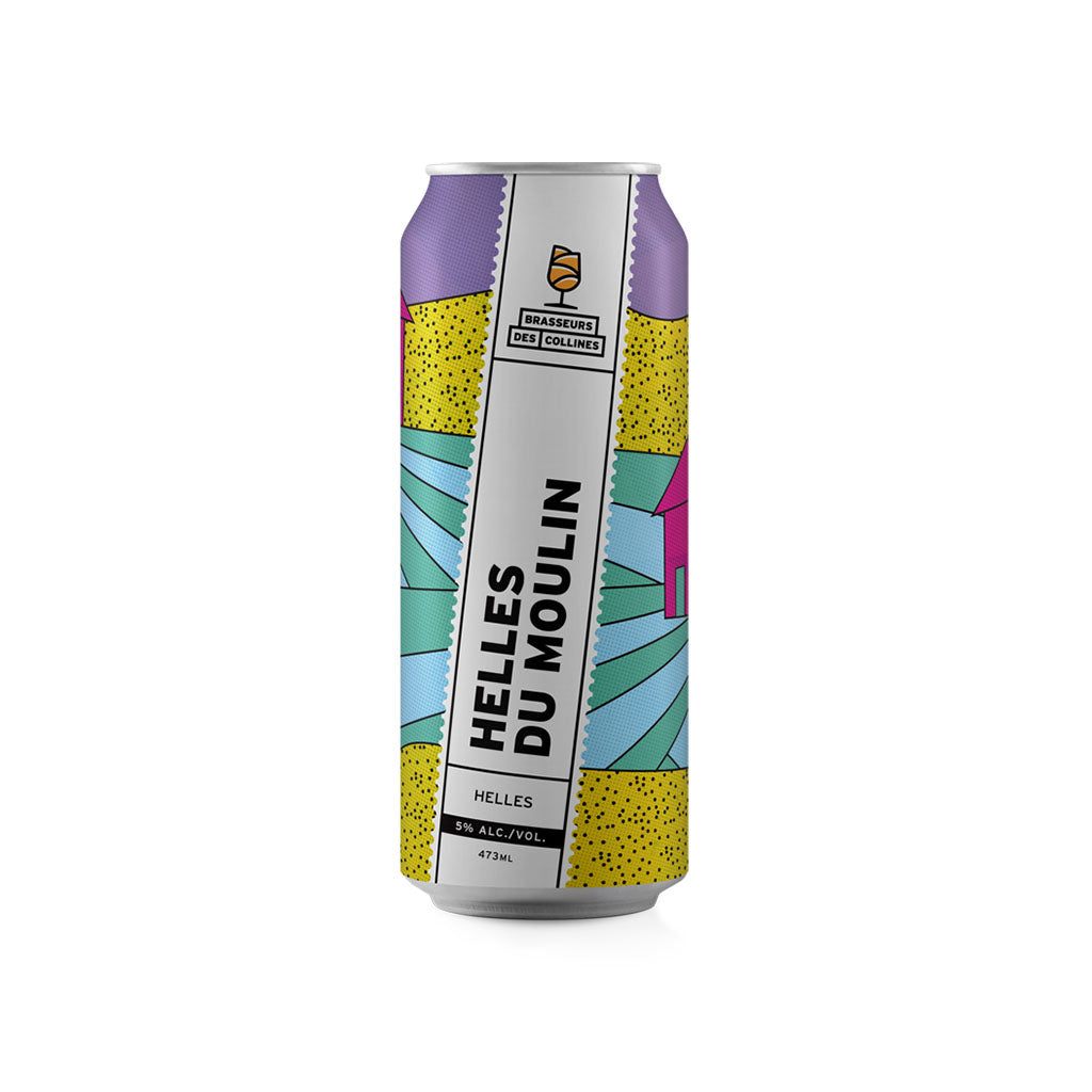 brasseurs des collines bière helles du moulin 473 ml