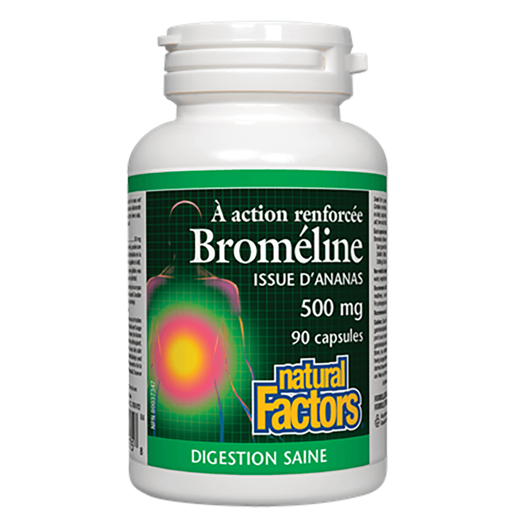 Broméline à Action Renforcée Natural Factors - La Boite à Grains
