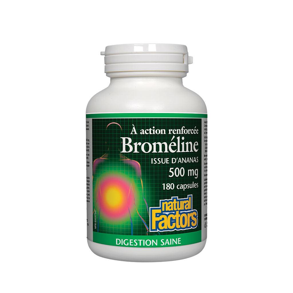 Broméline à Action Renforcée Natural Factors - La Boite à Grains