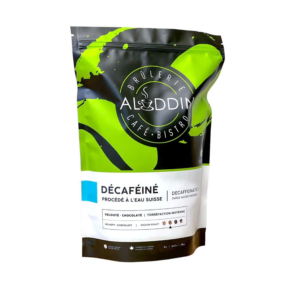 brûlerie aladdin décaféimé procédé eau suisse torréfaction moyenne 1 kg
