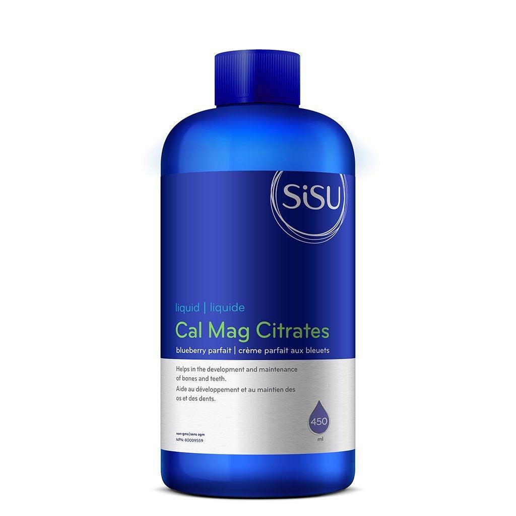 Cal Mag Citrates Liquide Crème Parfait aux Bleuets Sisu - La Boite à Grains
