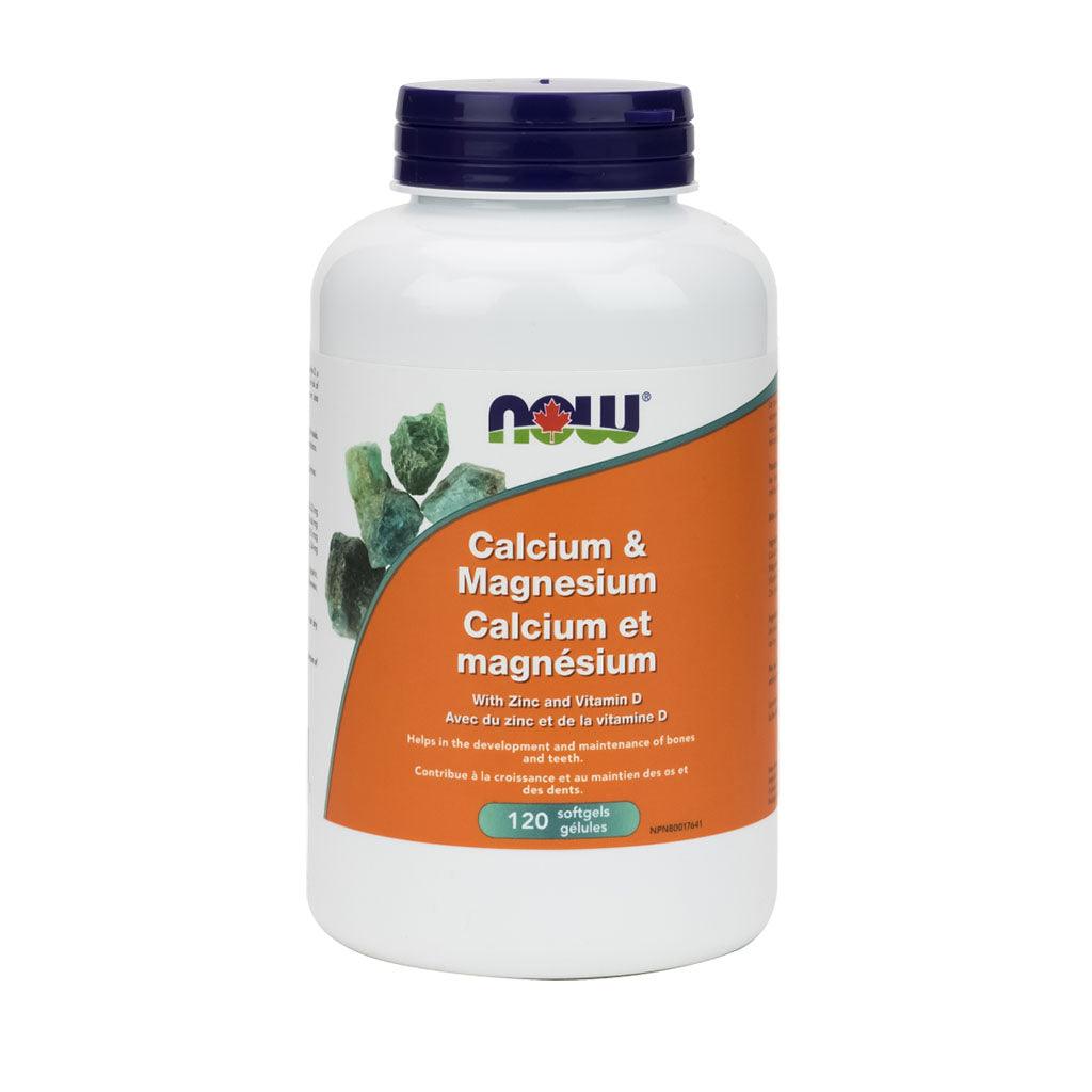 Calcium et Magnésium avec du Zinc et de la Vitamine D Now - La Boite à Grains