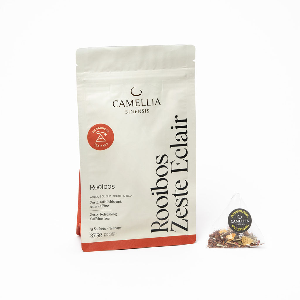 camellia sinensis rooibos zeste éclair 15 sachets - La Boite à Grains