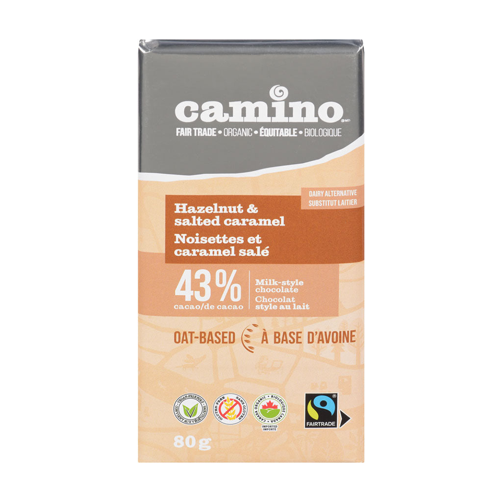 Chocolat Avoine Noisettes et Caramel Salé 43% Biologique
