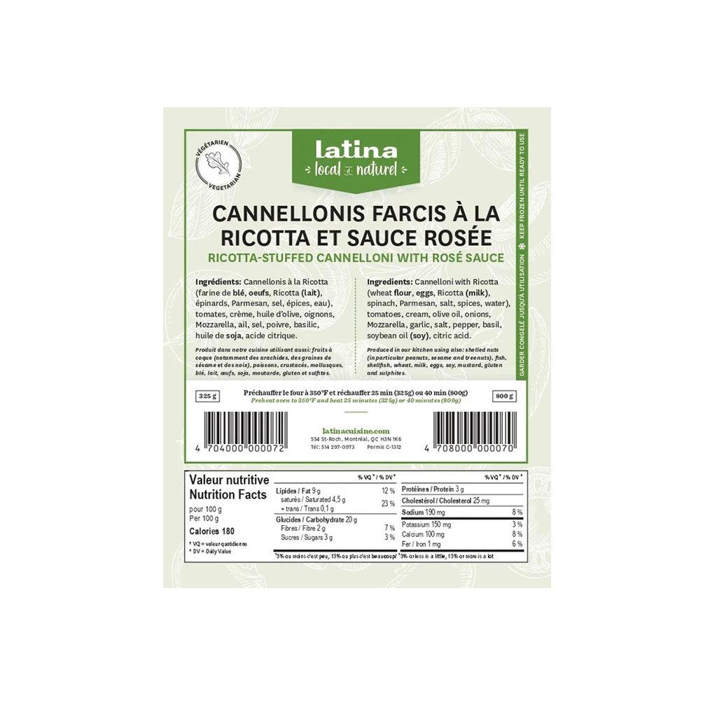 Cannellonis Farcis à la Ricotta et Sauce Rosée Latina - La Boite à Grains