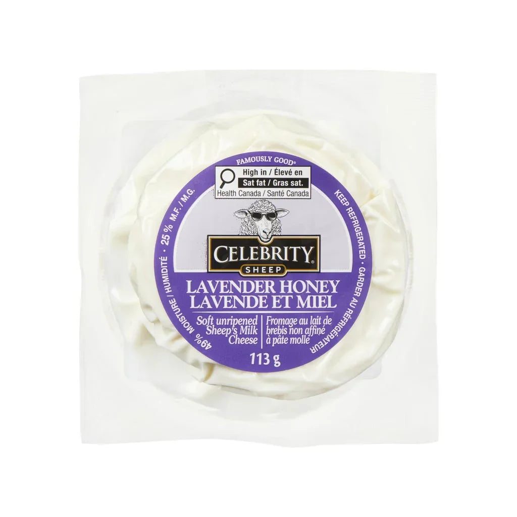 Celebrity lavender and honey sheep's milk cheese - La Boite à Grains
