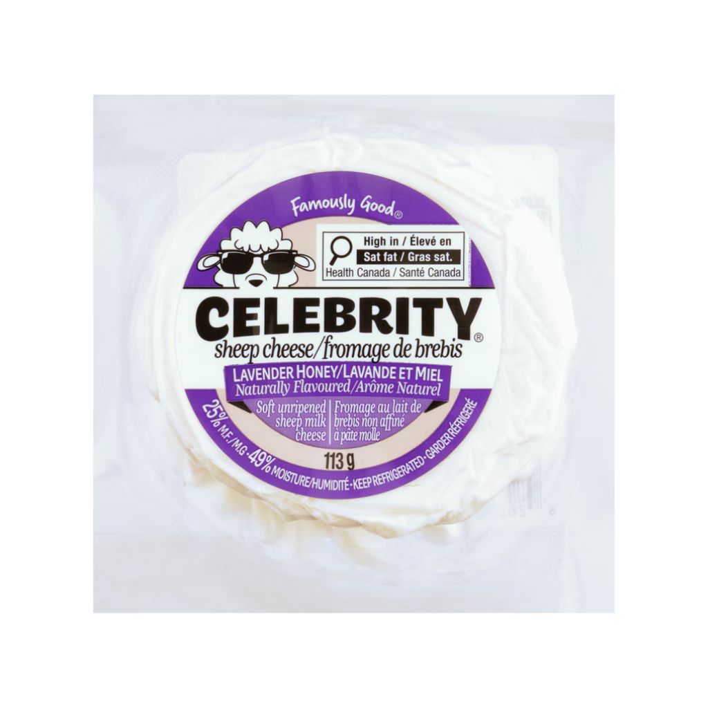 fromage de brebis lavande et miel Celebrity - La Boite à Grains