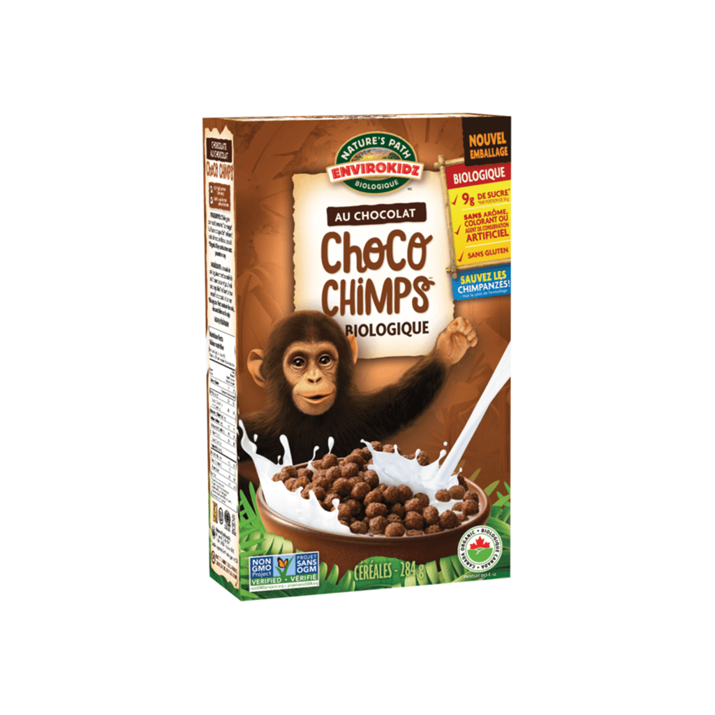 Céréales Envirokidz au Chocolat Choco Chimps Nature's Path - La Boite à Grains