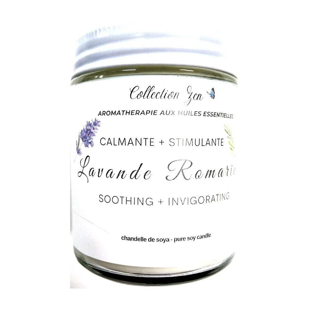 Lavender & Rosemary Soy Candle Zen Senzy Collection - La Boite à Grains