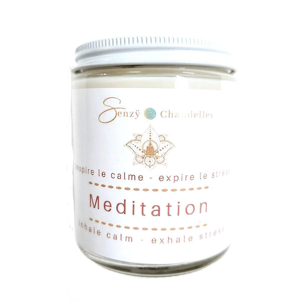 Chandelle de Soya Méditation Collection Zen Senzy - La Boite à Grains