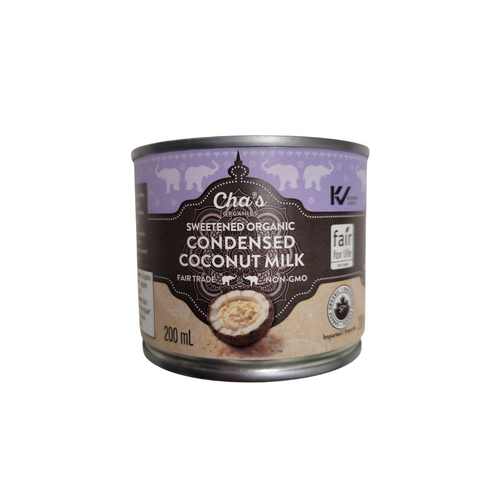 organic sweetened condensed coconut milk Cha's Organics - La Boite à Grains