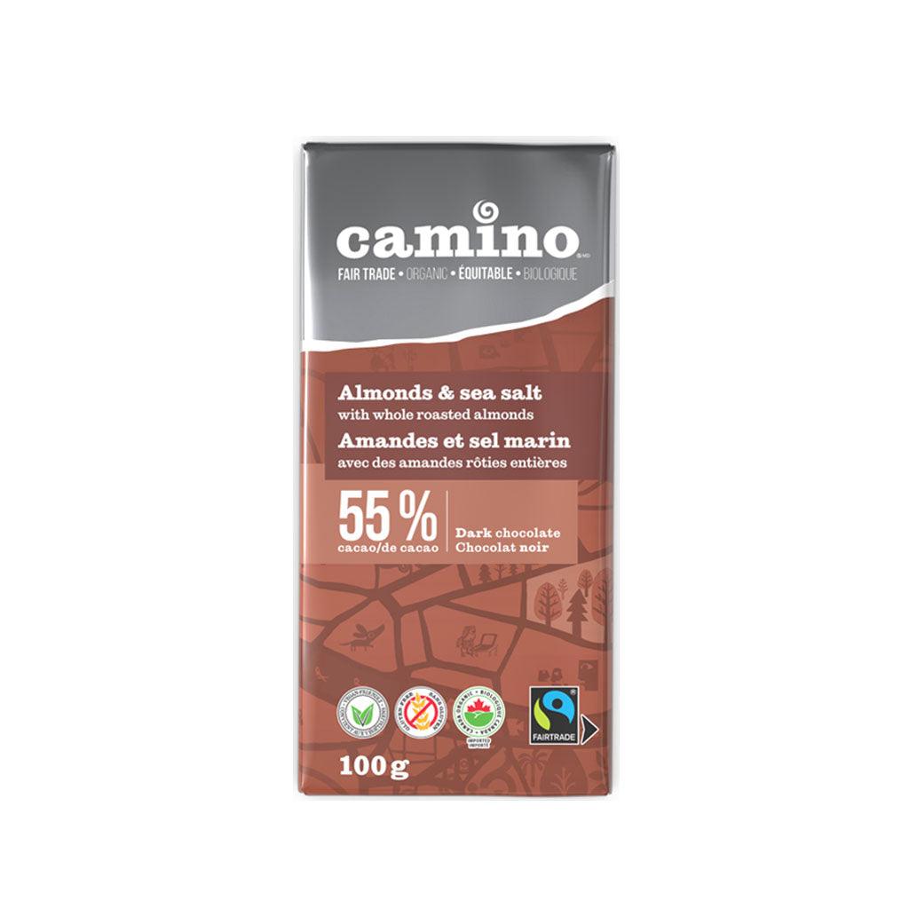 Chocolat 55% Amandes Sel Marin Camino - La Boite à Grains