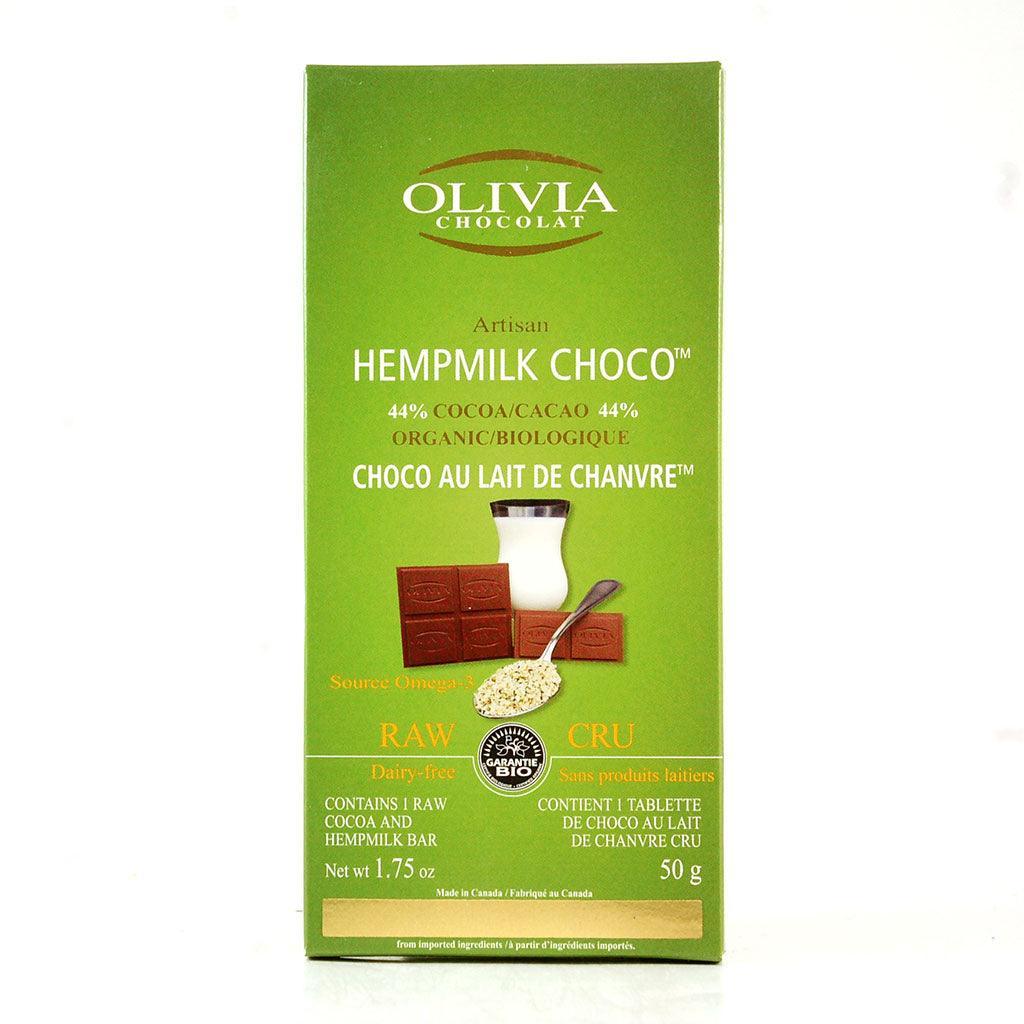 Organic Hemp Chocolate Olivia Chocolat - La Boite à Grains