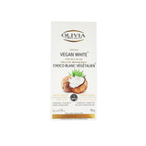 Chocolat Blanc Végétalien Bio Olivia Chocolat - La Boite à Grains