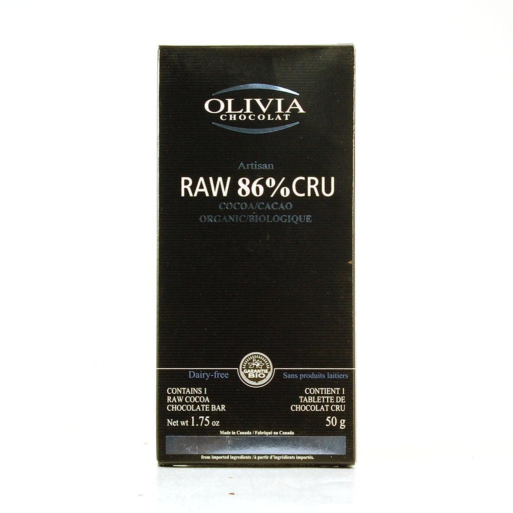 Raw Chocolate 86% Organic Olivia Chocolate - La Boite à Grains