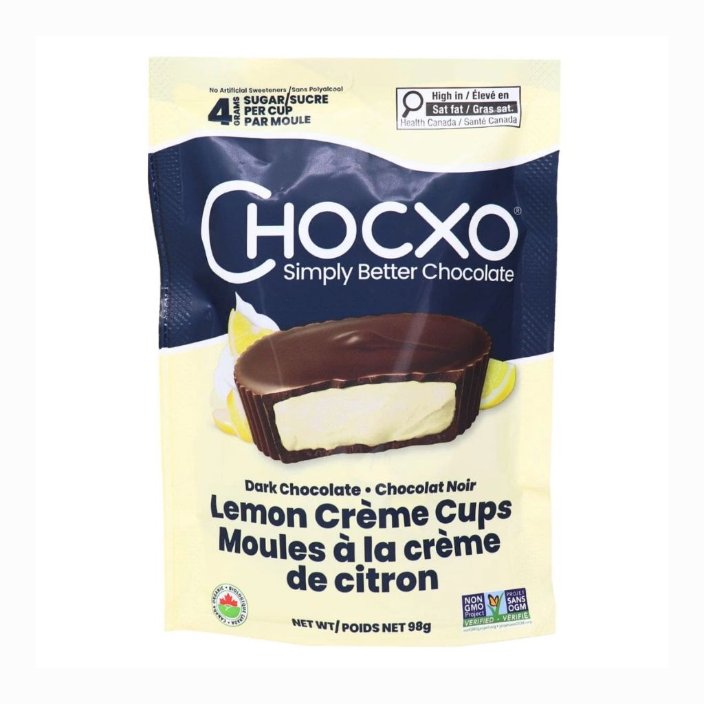 moules à la crème de citron chocolat noir ChocXO - La Boite à Grains