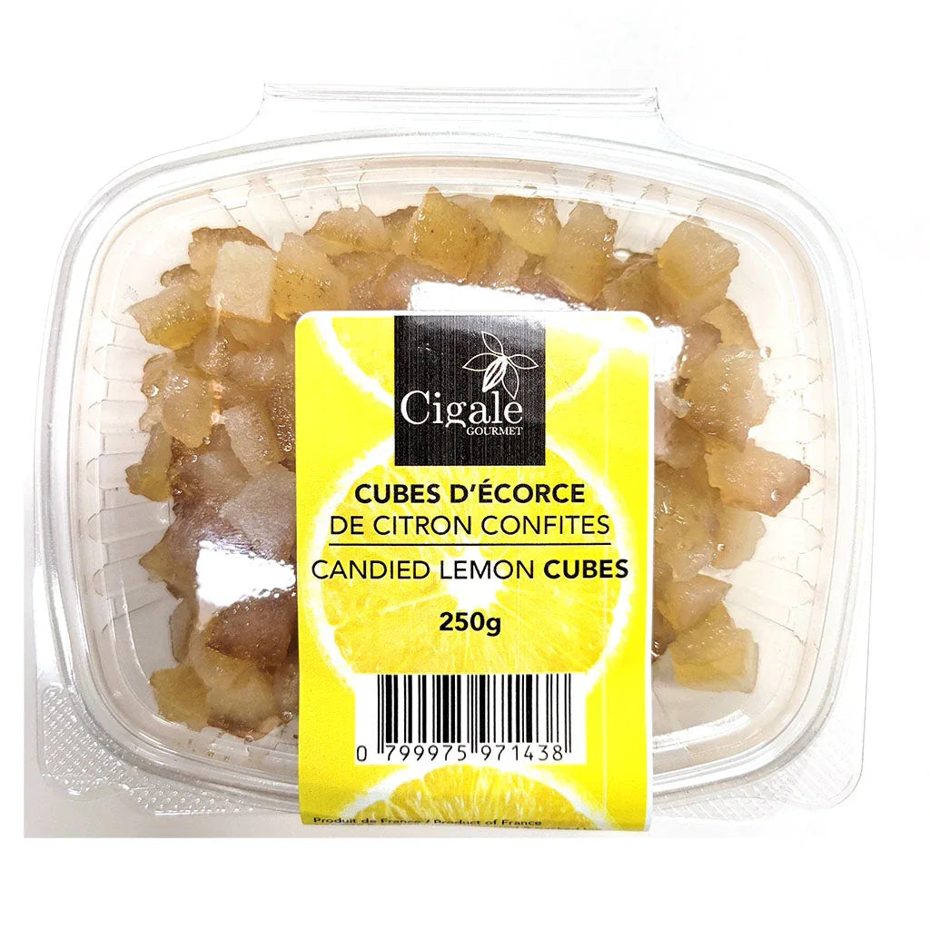 cubes of candied lemon peel Cigale Gourmet - La Boite à Grains