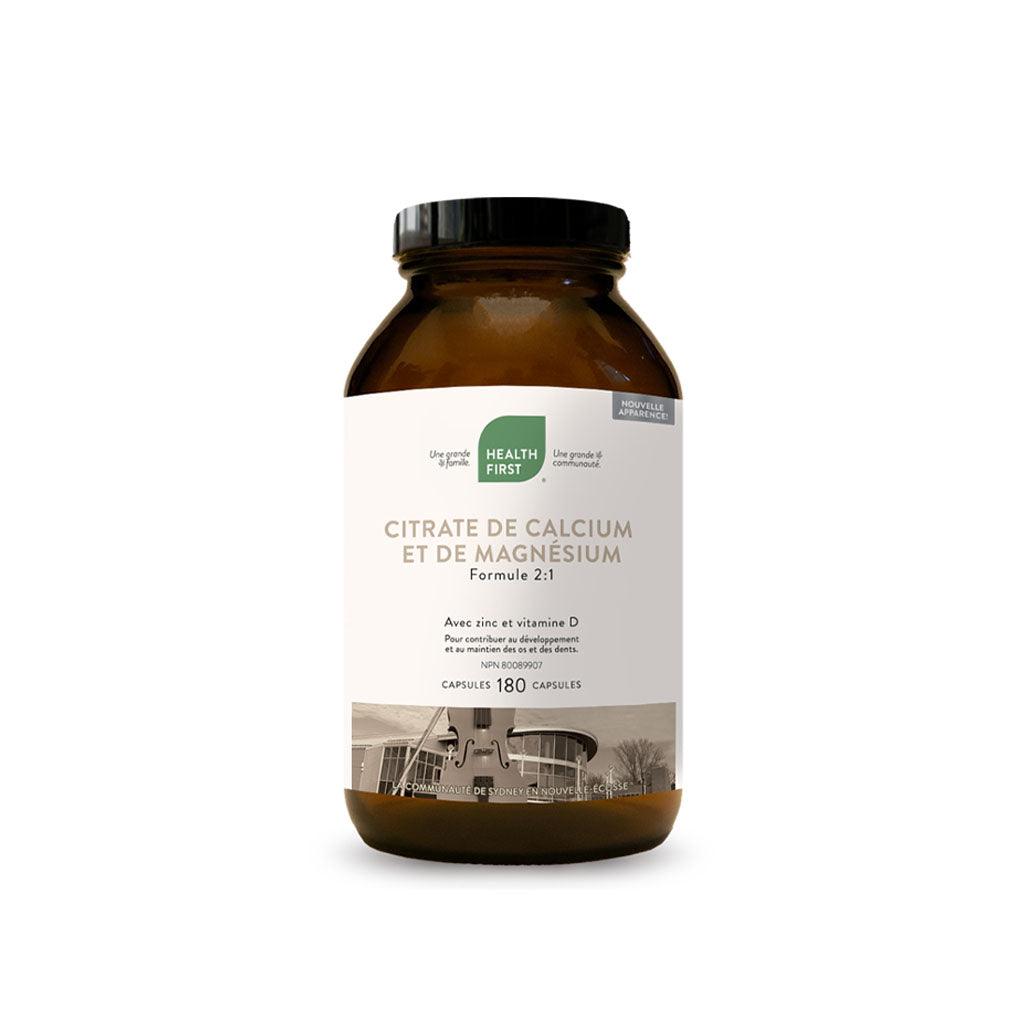 Citrate de Calcium et de Magnésium 2:1 Health First - La Boite à Grains