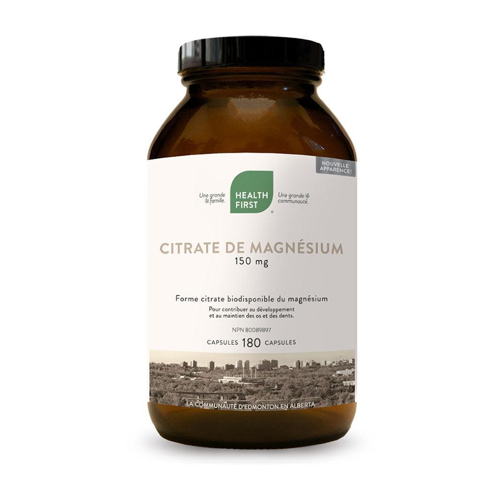 Citrate de Magnésium Health First - La Boite à Grains