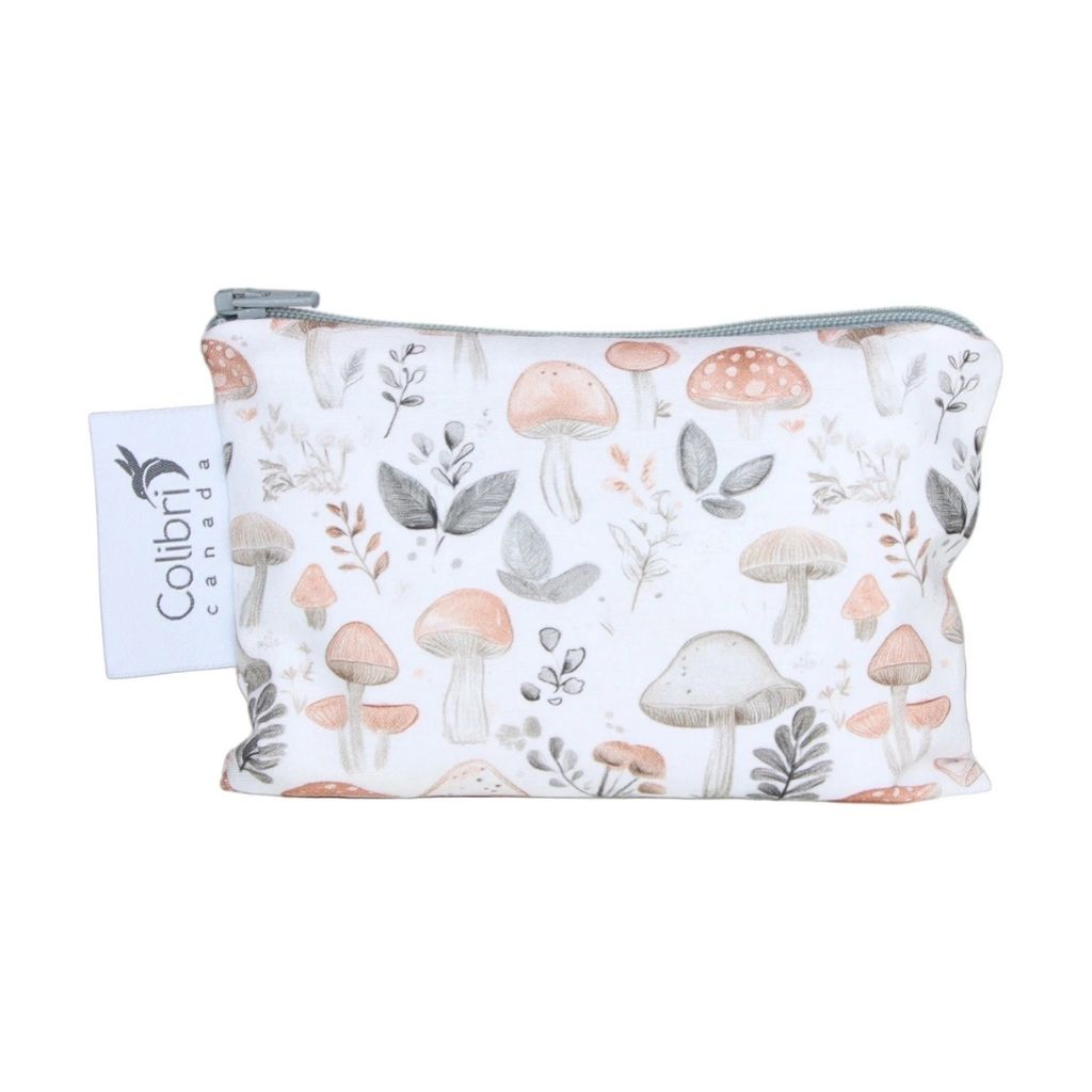 sac à collation réutilisable Wild Mushrooms Colibri Canada - La Boite à Grains