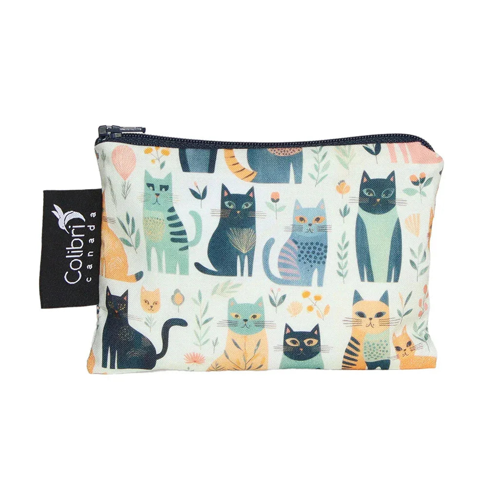 reusable snack bag Cats Colibri Canada - La Boite à Grains