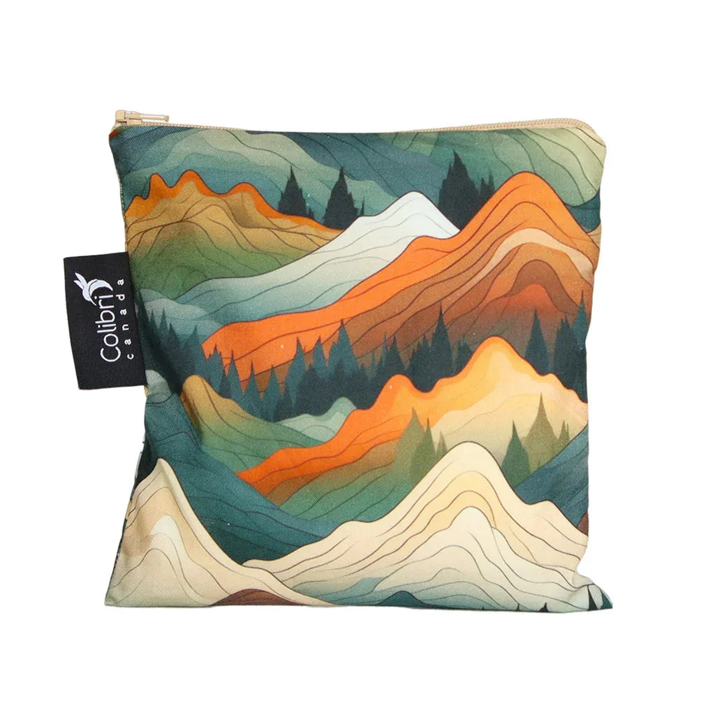 reusable snack bag Mountains Colibri Canada - La Boite à Grains