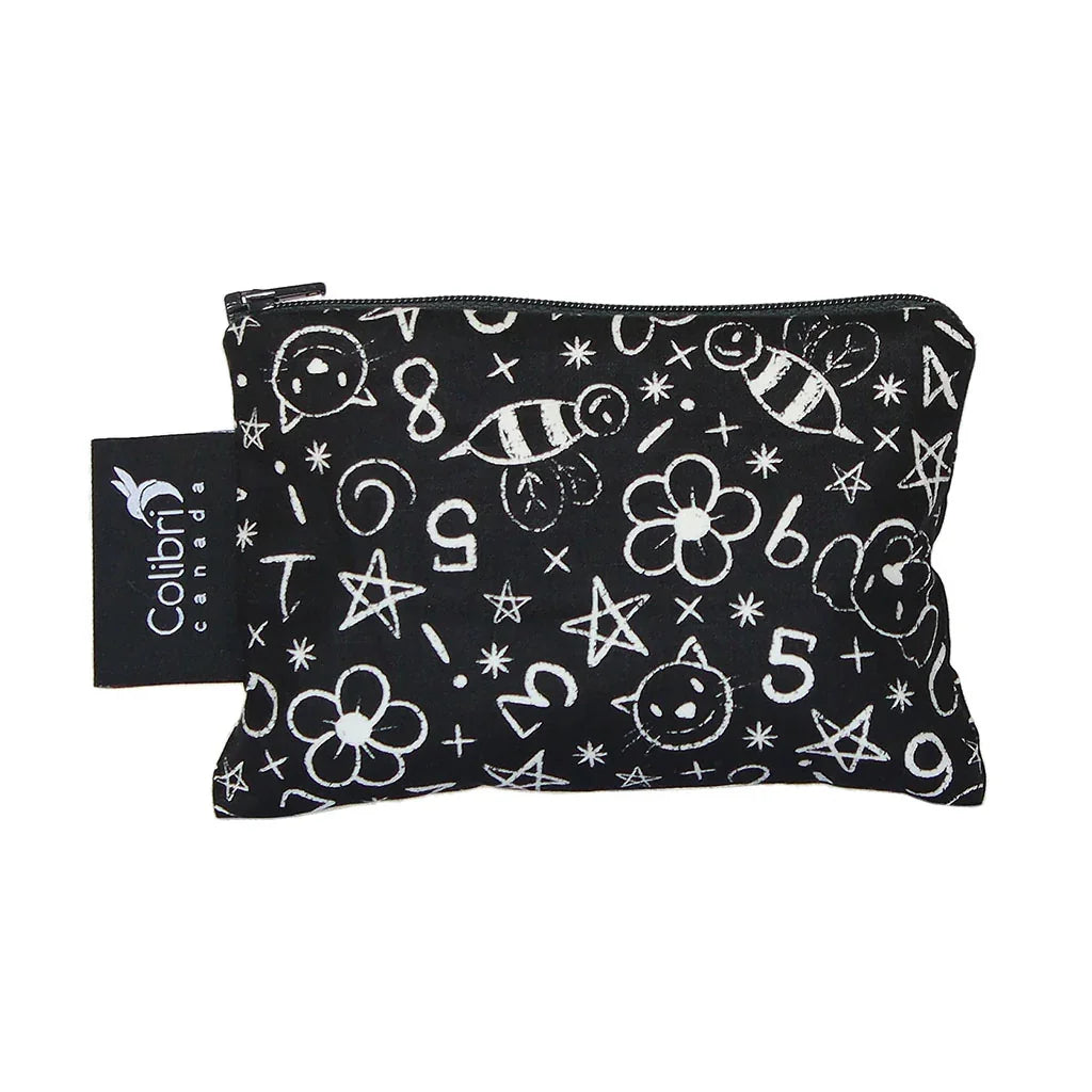 reusable snack bag Chalkboard Colibri Canada - La Boite à Grains