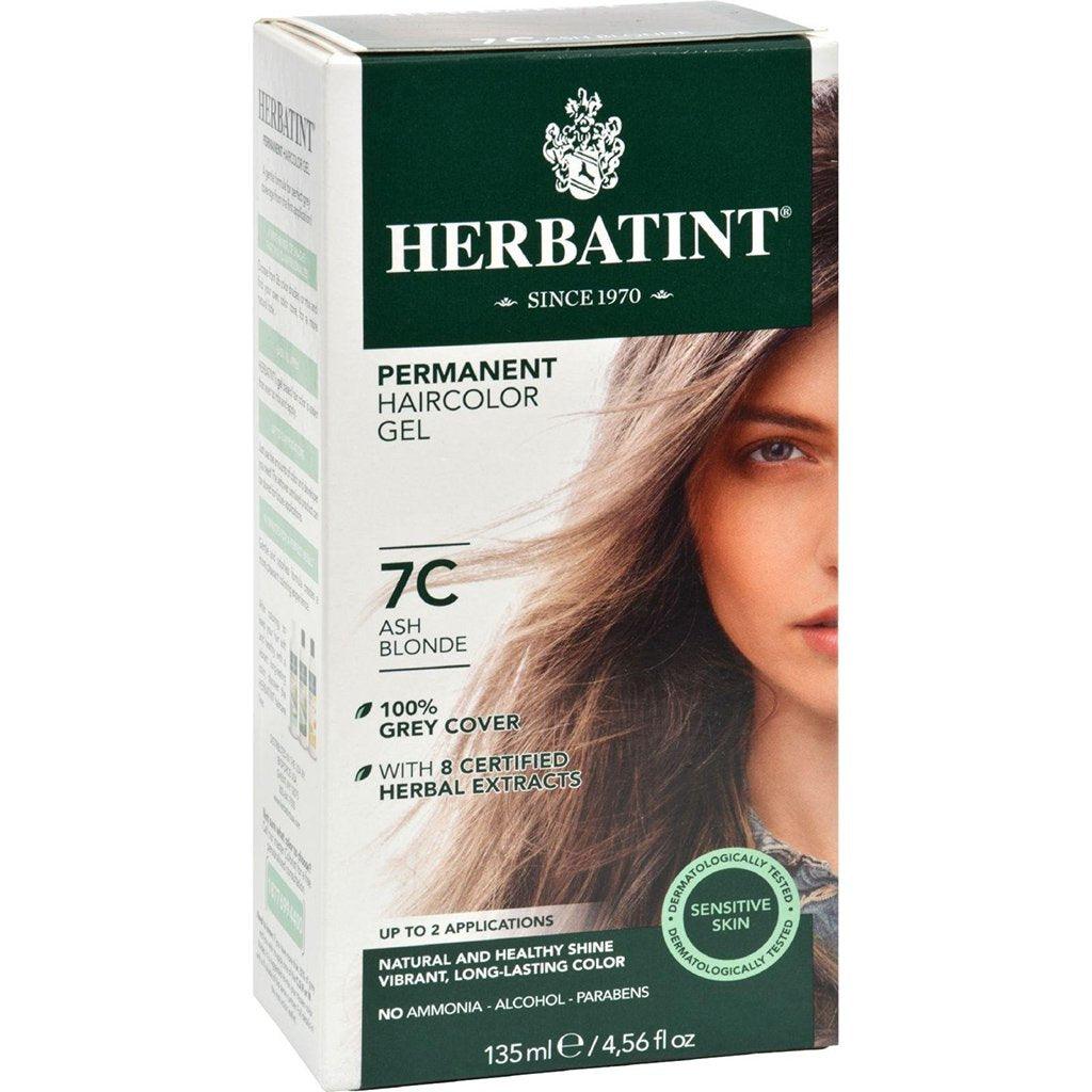 Colorant Permanent à Cheveux - Blond Cendré 7C Herbatint - La Boite à Grains