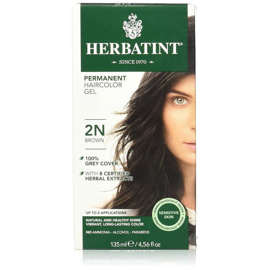 Colorant Permanent à Cheveux - Brun 2N Herbatint - La Boite à Grains