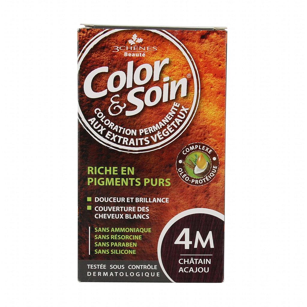 Coloration Permanente Color & Soin Châtain Acajou Color & Soin - La Boite à Grains