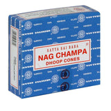 Cônes d'Encens Nag Champa Dhoop Satya Sai Baba - La Boite à Grains