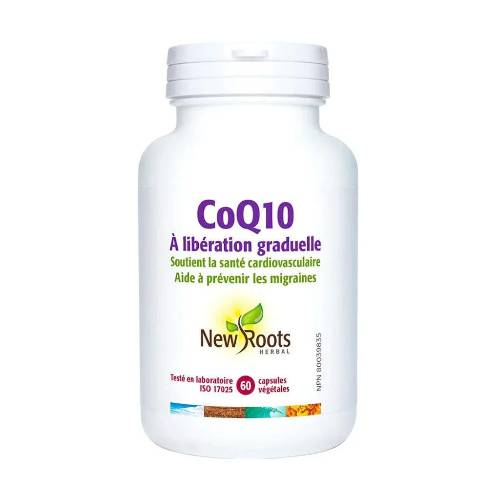CoQ10 à Libération Graduelle New Roots Herbal - La Boite à Grains