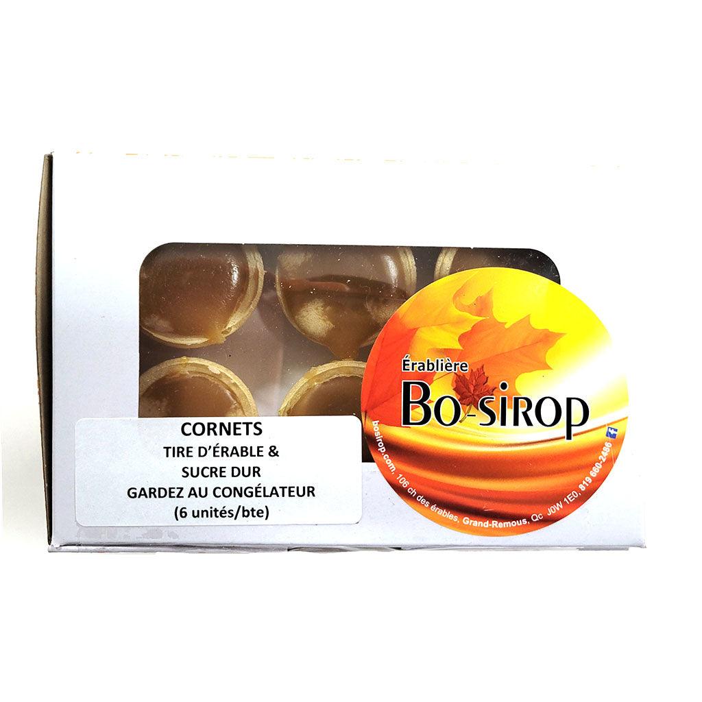 Cornets de Tire d'Érable et Sucre Dur Érablière Bo-Sirop - La Boite à Grains
