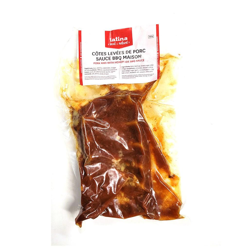 Côtes Levées de Porc Sauce BBQ Maison Latina - La Boite à Grains
