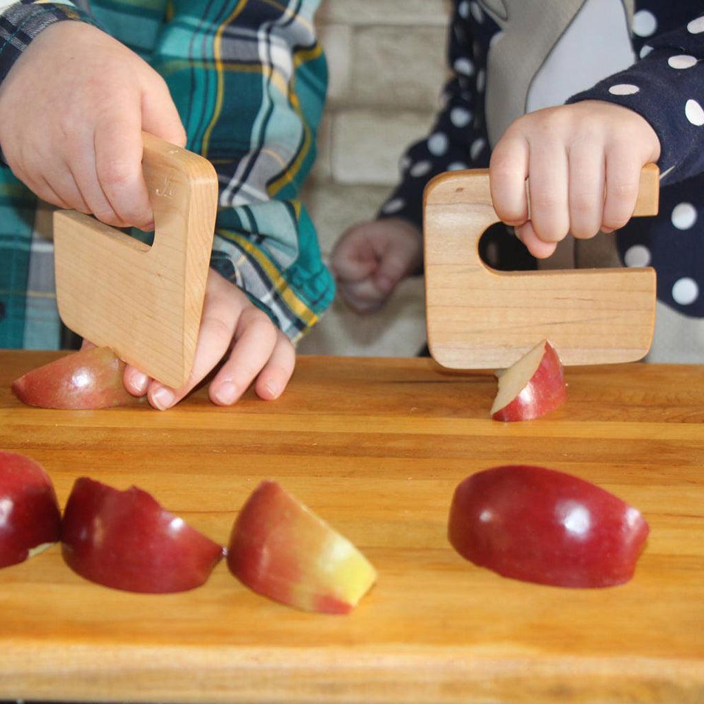 Couteau pour enfants Cuisine en bois à partir de 2 ans Couteaux
