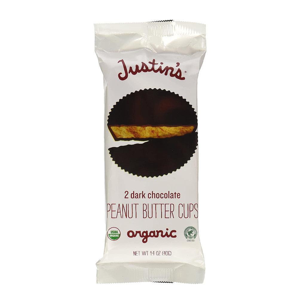 Coupelles au Beurre d'Arachide et Chocolat Noir Biologique Justin's - La Boite à Grains