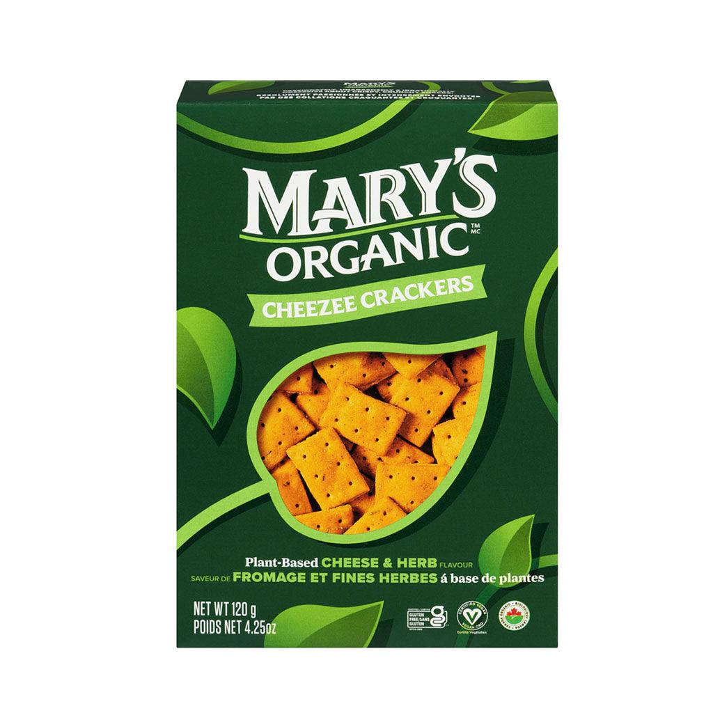 Craquelins Cheezee Saveur de Fromage et Fines Herbes Mary's Organic Crackers - La Boite à Grains