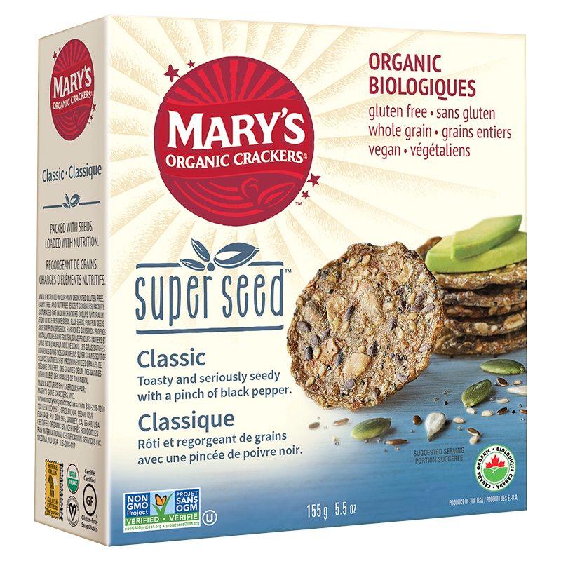 Craquelins Classique Bio Mary's Organic Crackers - La Boite à Grains
