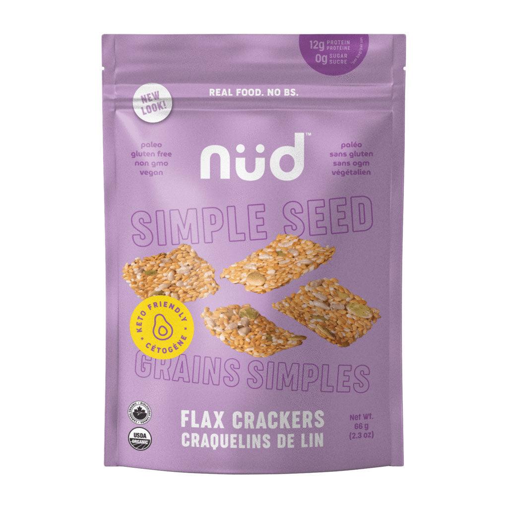 Craquelins de Lin Grains Simples Biologique Nüd - La Boite à Grains