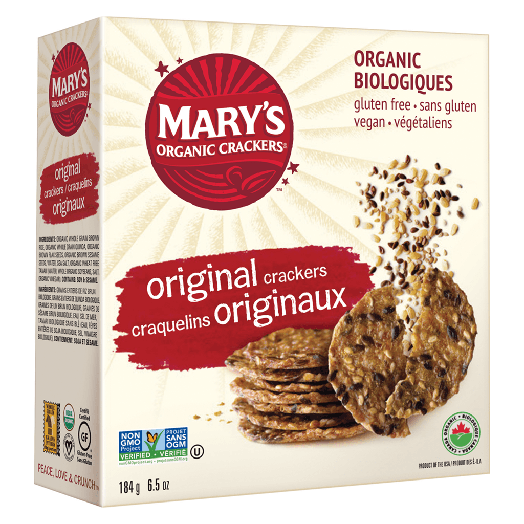 Craquelins Originaux Bio Mary's Organic Crackers - La Boite à Grains