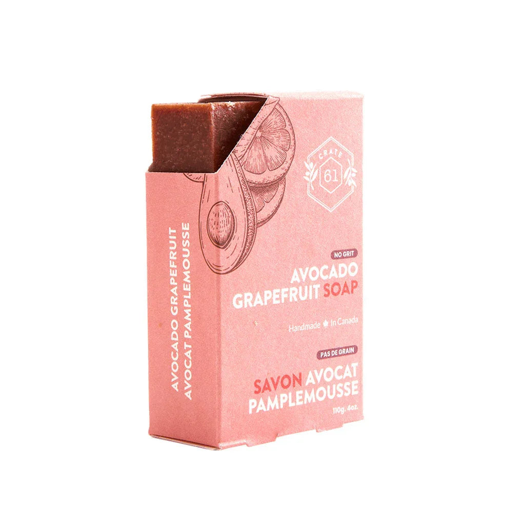 crate 61 grapefruit avocado soap 110 g - La Boite à Grains