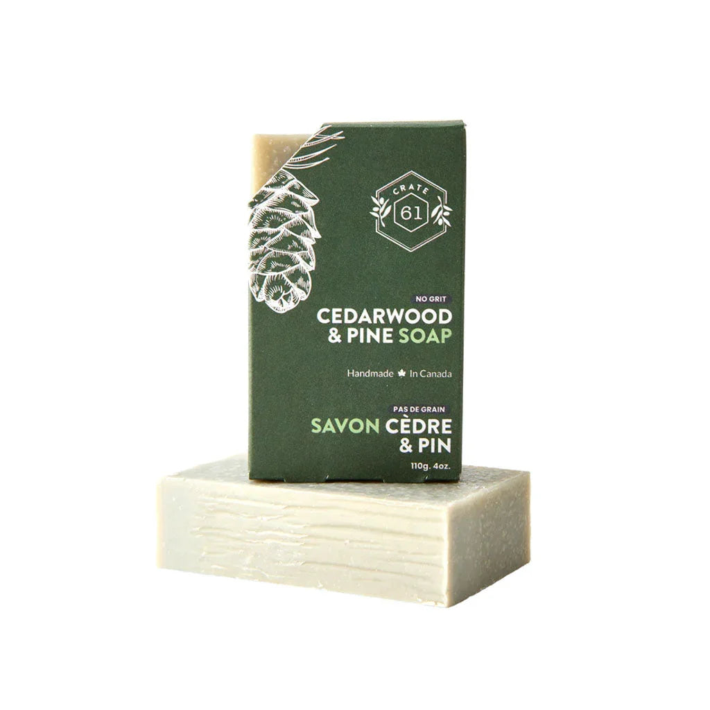 cedar pine soap Crate 61 - La Boite à Grains