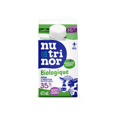 Crème à Fouetter 35% Bio Nutrinor - La Boite à Grains