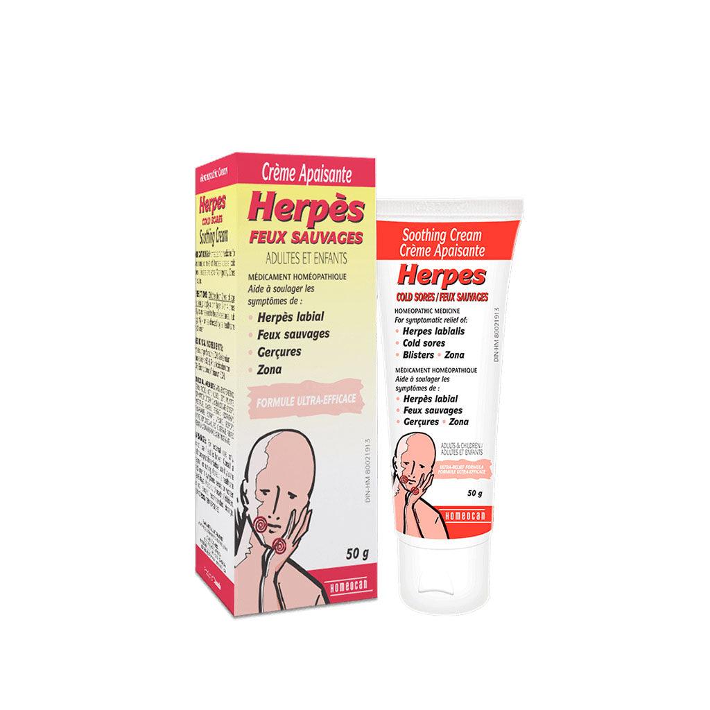 Crème Apaisante Herpès Feux Sauvages Homeocan - La Boite à Grains
