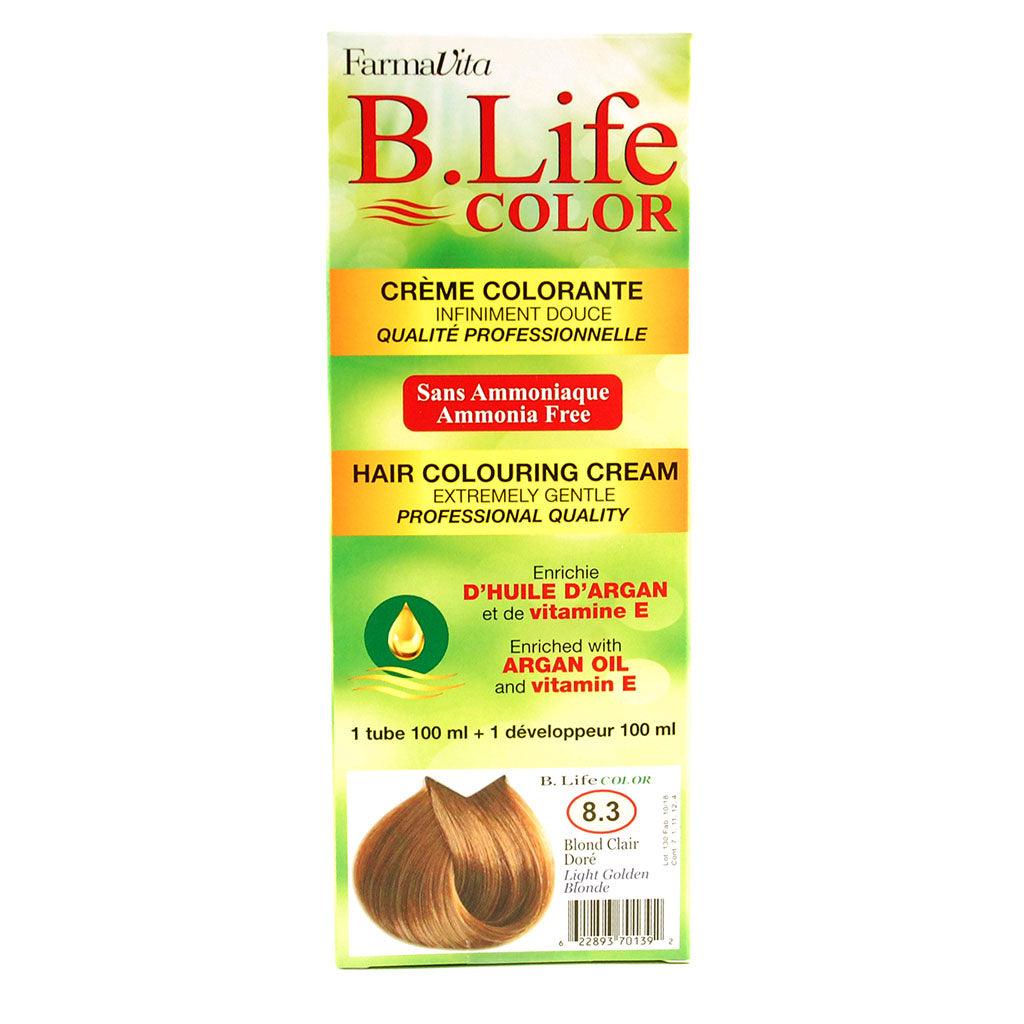 Crème Colorante Blond Clair Doré B. Life Color - La Boite à Grains