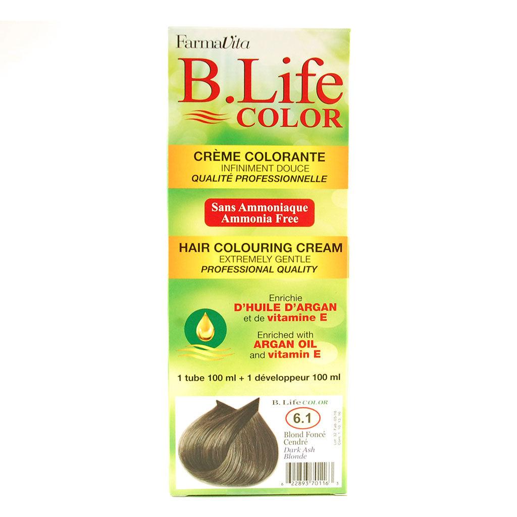 Crème Colorante Blond Foncé Cendré B. Life Color - La Boite à Grains