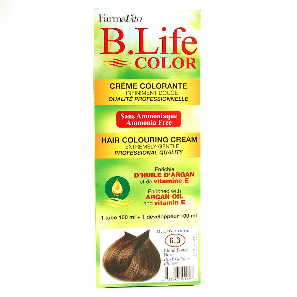 Crème Colorante Blond Foncé Doré B. Life Color - La Boite à Grains