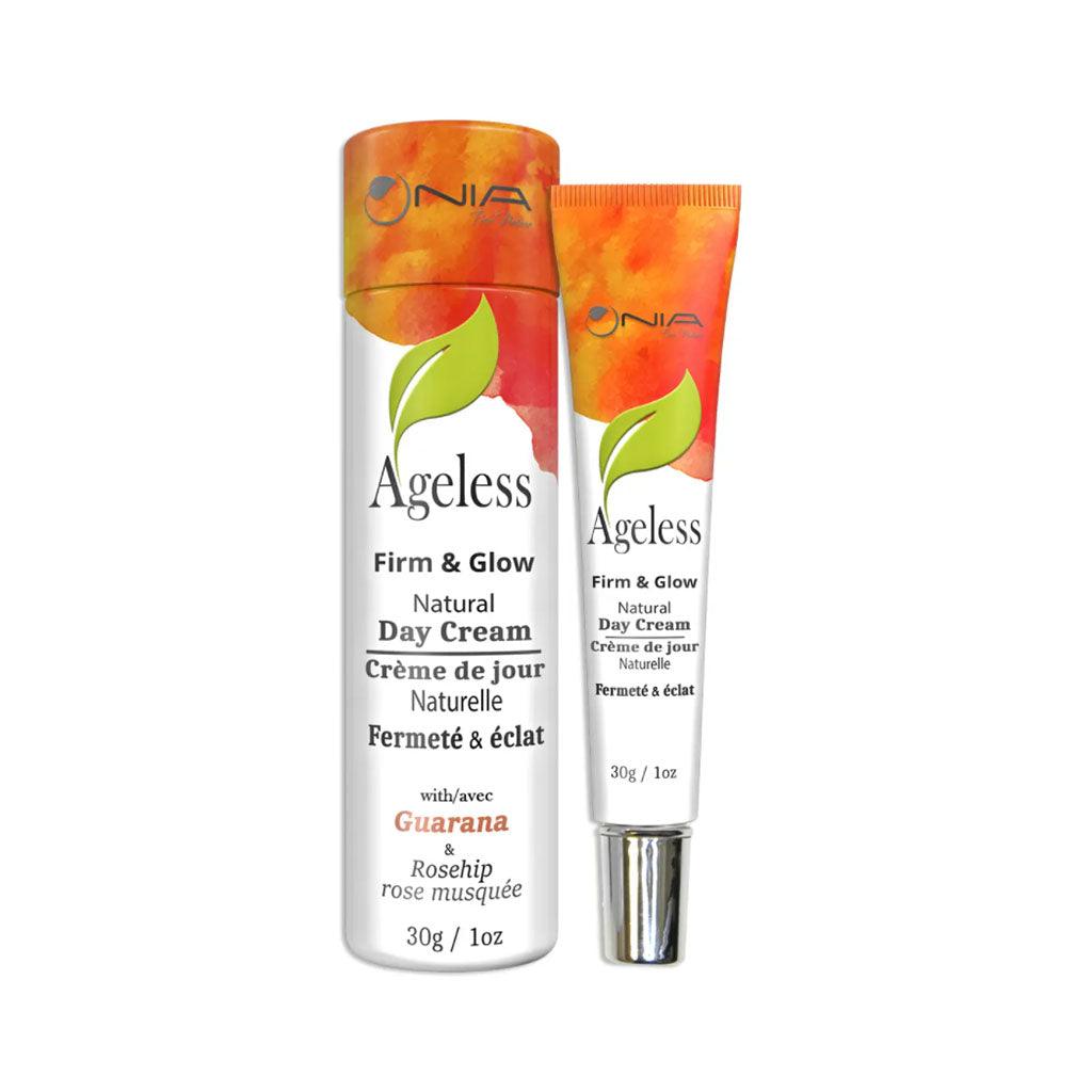Crème de Jour Ageless Fermeté & Éclat avec Guarana et Rose Musquée Nia Pure Nature - La Boite à Grains