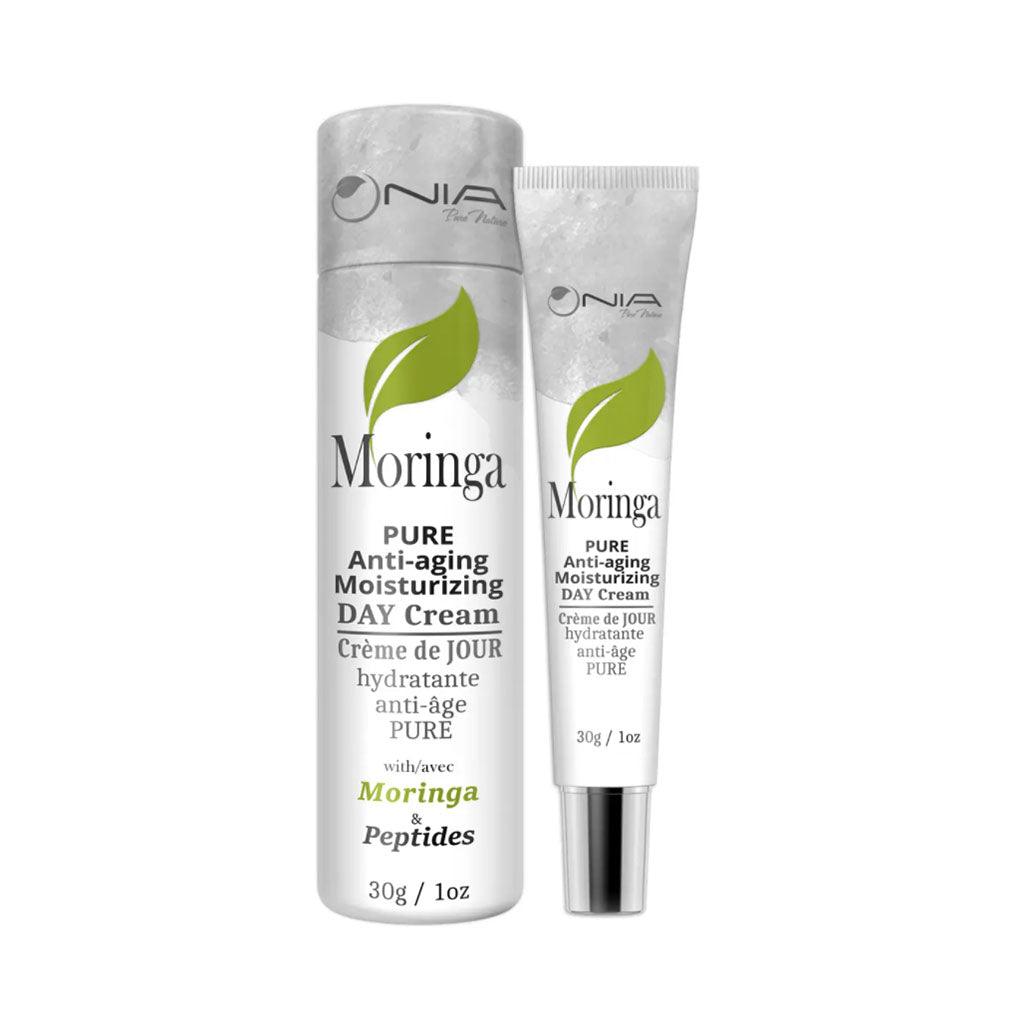 Crème de Jour Hydratante Anti-Âge Pure avec Moringa & Peptides Nia Pure Nature - La Boite à Grains